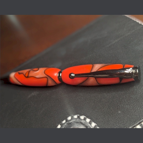 Deep peach and salmon Ballpoint Pen